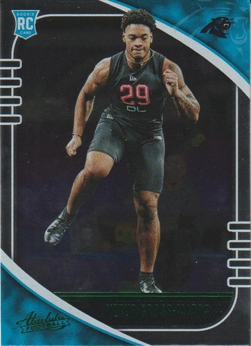 #199 Yetur Gross-Matos - Carolina Panthers - 2020 Panini Absolute - Green Football