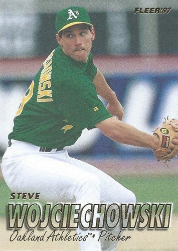 #199 Steve Wojciechowski - Oakland Athletics - 1997 Fleer Baseball