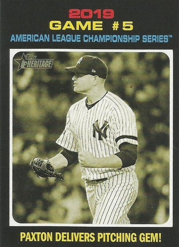 #199 Paxton Delivers Pitching Gem! - New York Yankees - 2020 Topps Heritage Baseball