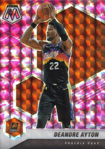 #199 Deandre Ayton - Phoenix Suns - 2020-21 Panini Mosaic - Mosaic Camo Pink Basketball