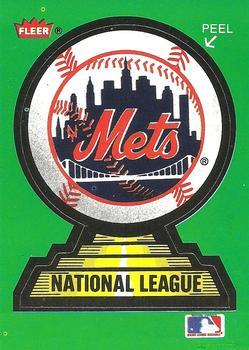 #19 New York Mets - New York Mets - 1988 Fleer - Team Stickers Baseball
