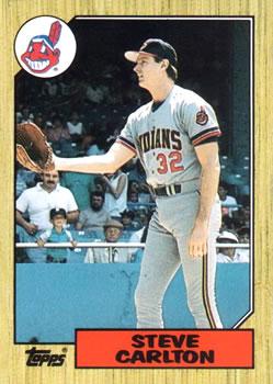 #19T Steve Carlton - Cleveland Indians - 1987 Topps Traded Baseball