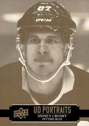 #P-19 Sidney Crosby - Pittsburgh Penguins - 2021-22 Upper Deck - UD Portraits Hockey