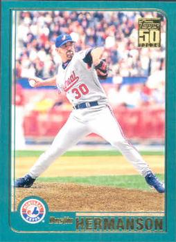 #19 Dustin Hermanson - Montreal Expos - 2001 Topps Baseball