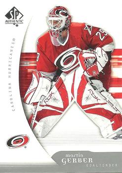 #19 Martin Gerber - Carolina Hurricanes - 2005-06 SP Authentic Hockey