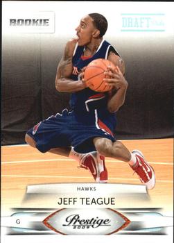 #169 Jeff Teague - Atlanta Hawks - 2009-10 Panini Prestige - Draft Picks Light Blue Basketball