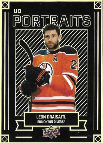 #P-19 Leon Draisaitl - Edmonton Oilers - 2022-23 Upper Deck - UD Portraits Hockey