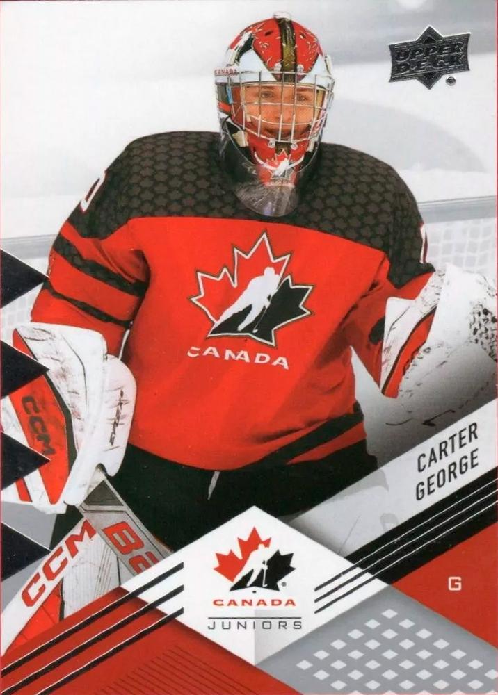 #19 Carter George - Canada - 2024 Upper Deck Team Canada Juniors Hockey