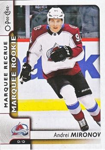 #619 Andrei Mironov - Colorado Avalanche - 2017-18 O-Pee-Chee Hockey