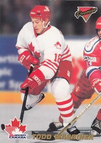 #19 Todd Warriner - Canada - 1993-94 O-Pee-Chee Premier - Team Canada Hockey