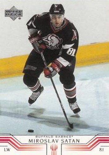 #19 Miroslav Satan - Buffalo Sabres - 2001-02 Upper Deck Hockey