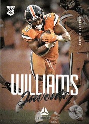 #219 Javonte Williams - Denver Broncos - 2021 Panini Chronicles - Luminance Update Rookies Football