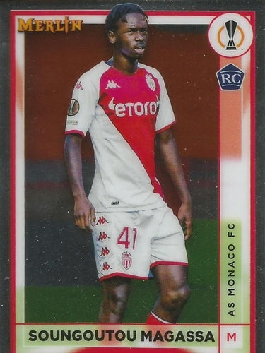 #19 Soungoutou Magassa - AS Monaco - 2022-23 Merlin Chrome UEFA Club Competitions Soccer