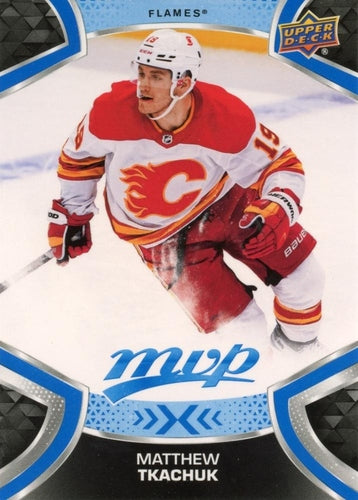 #19 Matthew Tkachuk - Calgary Flames - 2021-22 Upper Deck MVP - Blue Hockey