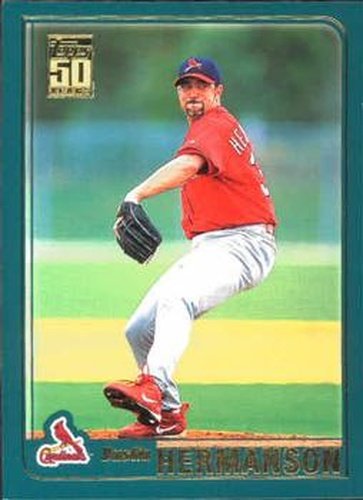#T19 Dustin Hermanson - St. Louis Cardinals - 2001 Topps Traded & Rookies Baseball