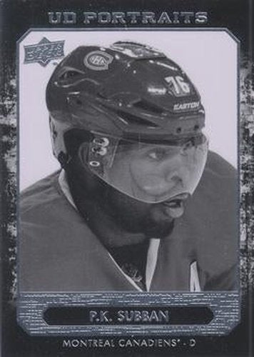 #P-19 P.K. Subban - Montreal Canadiens - 2014-15 Upper Deck - UD Portraits Hockey