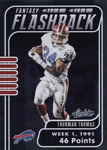#FF-TT Thurman Thomas - Buffalo Bills - 2020 Panini Absolute - Fantasy Flashback Football