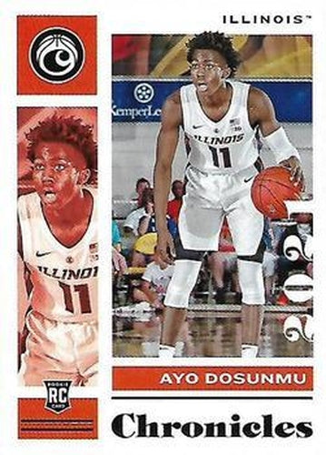 #19 Ayo Dosunmu - Illinois Fighting Illini - 2021 Panini Chronicles Draft Picks Basketball