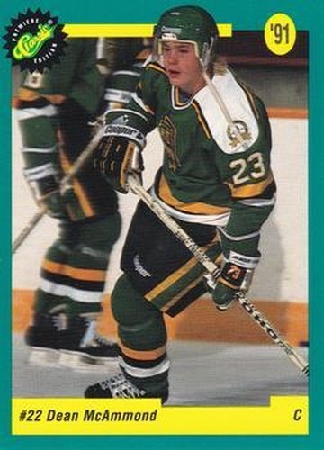 #19 Dean McAmmond - Chicago Blackhawks - 1991 Classic Draft Picks Hockey