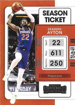#19 Deandre Ayton - Phoenix Suns - 2021-22 Panini Contenders Basketball