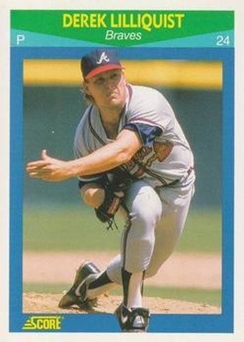#19 Derek Lilliquist - Atlanta Braves - 1990 Score Rising Stars Baseball