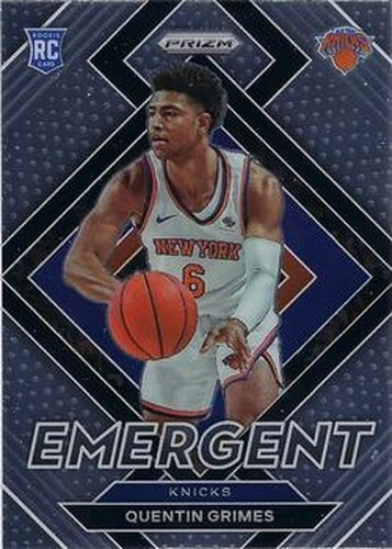 #19 Quentin Grimes - New York Knicks - 2021-22 Panini Prizm - Emergent Basketball