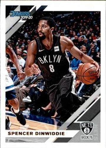 #19 Spencer Dinwiddie - Brooklyn Nets - 2019-20 Donruss Basketball