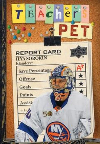 #TP-19 Ilya Sorokin - New York Islanders - 2023-24 Upper Deck - Teacher's Pet Hockey
