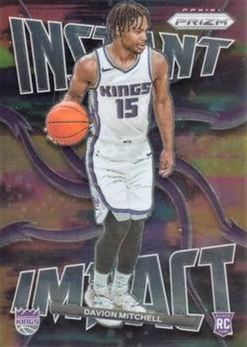 #19 Davion Mitchell - Sacramento Kings - 2021-22 Panini Prizm - Instant Impact Basketball