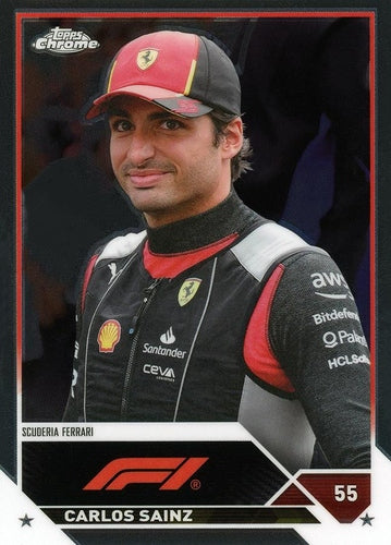 #19 Carlos Sainz - Scuderia Ferrari - 2023 Topps Chrome Formula 1 Racing