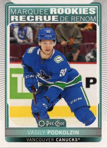 #619 Vasily Podkolzin - Vancouver Canucks - 2021-22 O-Pee-Chee Hockey