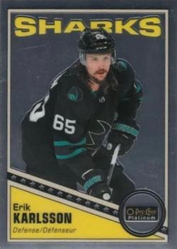 #R-19 Erik Karlsson - San Jose Sharks - 2019-20 O-Pee-Chee Platinum - Retro Hockey