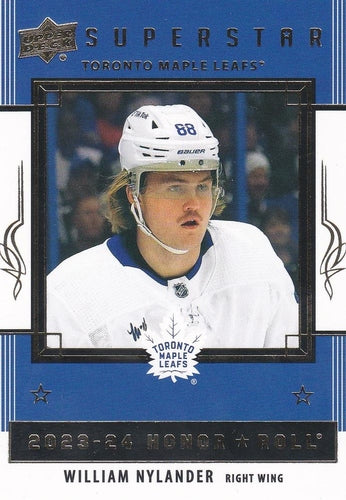 #HR-19 William Nylander - Toronto Maple Leafs - 2023-24 Upper Deck - Honor Roll Hockey