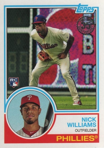 #83-19 Nick Williams - Philadelphia Phillies - 2018 Topps - 1983 Topps Baseball 35th Anniversary Baseball