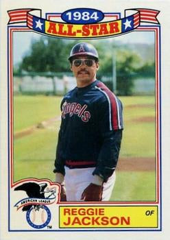 #19 Reggie Jackson - California Angels - 1985 Topps - 1984 All-Star Game Baseball