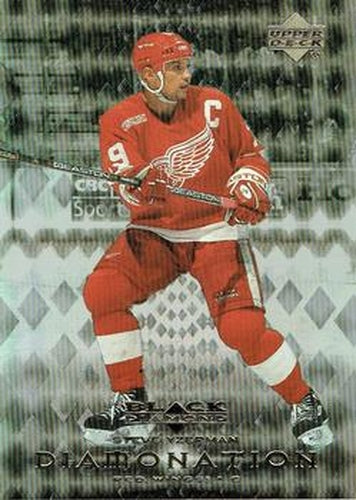 #D19 Steve Yzerman - Detroit Red Wings - 1999-00 Upper Deck Black Diamond - Diamonation Hockey