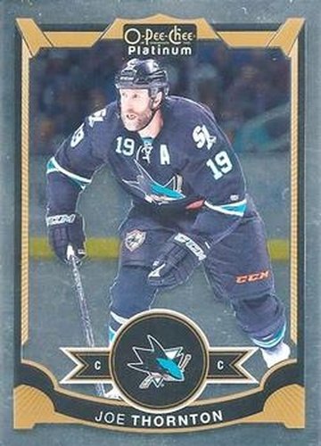 #19 Joe Thornton - San Jose Sharks - 2015-16 O-Pee-Chee Platinum Hockey