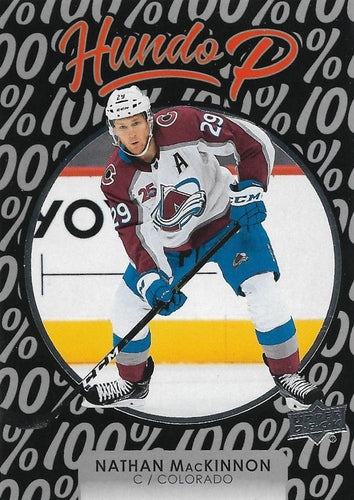 #HP-19 Nathan MacKinnon - Colorado Avalanche - 2021-22 Upper Deck - Hundo P Hockey