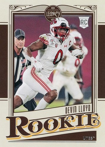 #19 Devin Lloyd - Utah Utes - 2022 Panini Chronicles Draft Picks - Legacy Rookies Football