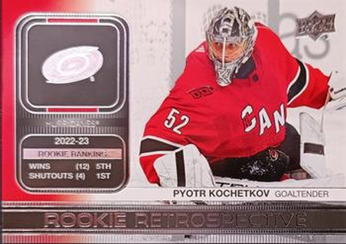 #RR-19 Pyotr Kochetkov - Carolina Hurricanes - 2023-24 Upper Deck - Rookie Retrospective Hockey