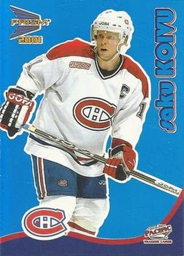 #19 Saku Koivu - Montreal Canadiens - 2000-01 Pacific Prism McDonald's - Blue Hockey