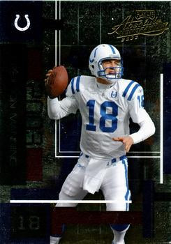 #19 Peyton Manning - Indianapolis Colts - 2003 Playoff Absolute Memorabilia Football