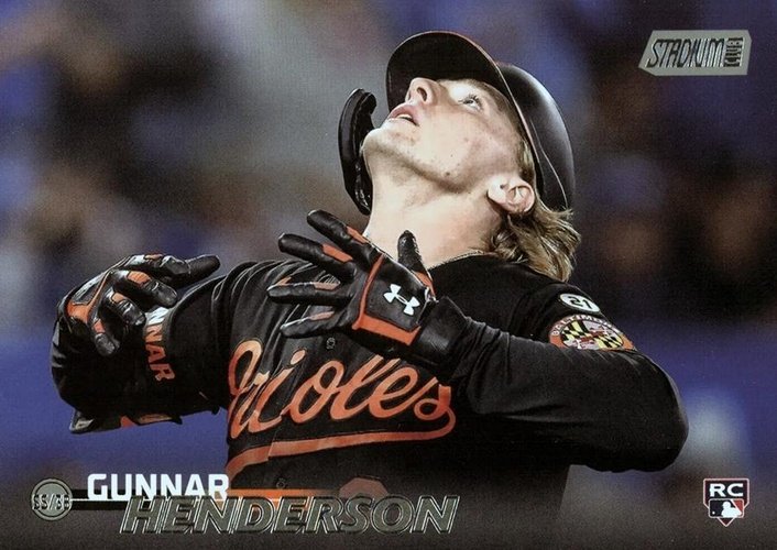 #19b Gunnar Henderson - Baltimore Orioles - 2023 Stadium Club Baseball