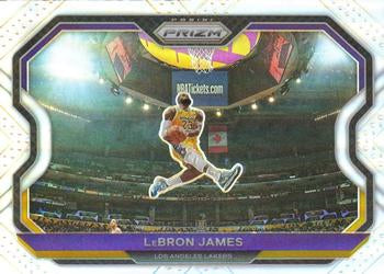 #1 LeBron James - Los Angeles Lakers - 2020-21 Panini Prizm - Silver Prizms Basketball