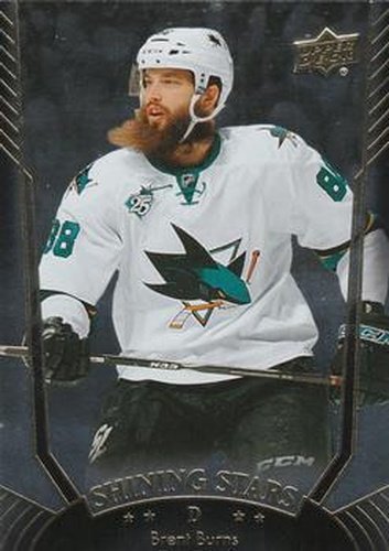 #SS-1 Brent Burns - San Jose Sharks - 2016-17 Upper Deck - Shining Stars Hockey