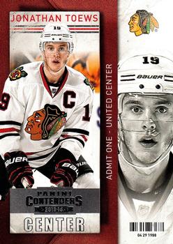 #1 Jonathan Toews - Chicago Blackhawks - 2013-14 Panini Contenders Hockey