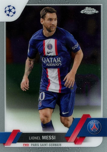 #1 Lionel Messi - Paris Saint-Germain - 2022-23 Topps Chrome UEFA Club Competitions Soccer