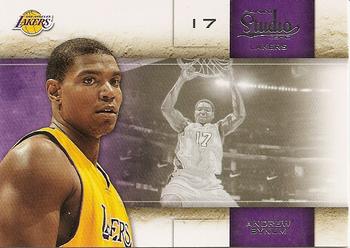 #1 Andrew Bynum - Los Angeles Lakers - 2009-10 Panini Studio Basketball