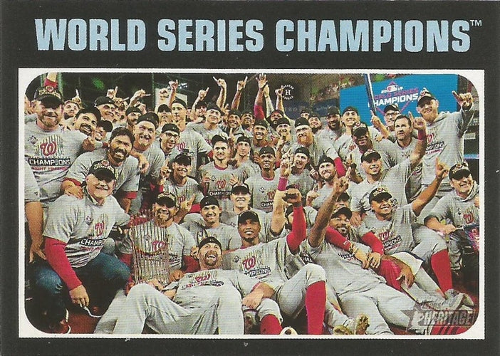 #1 World Series Champions - Washington Nationals - 2020 Topps Heritage Baseball