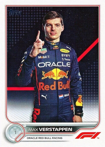 #1 Max Verstappen - Oracle Red Bull Racing - 2022 Topps Formula 1 Racing